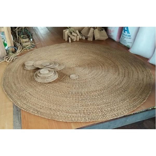 Karpet Eceng Gondok Ilung Bulat Bundar, Tikar Amuntai Best Seller