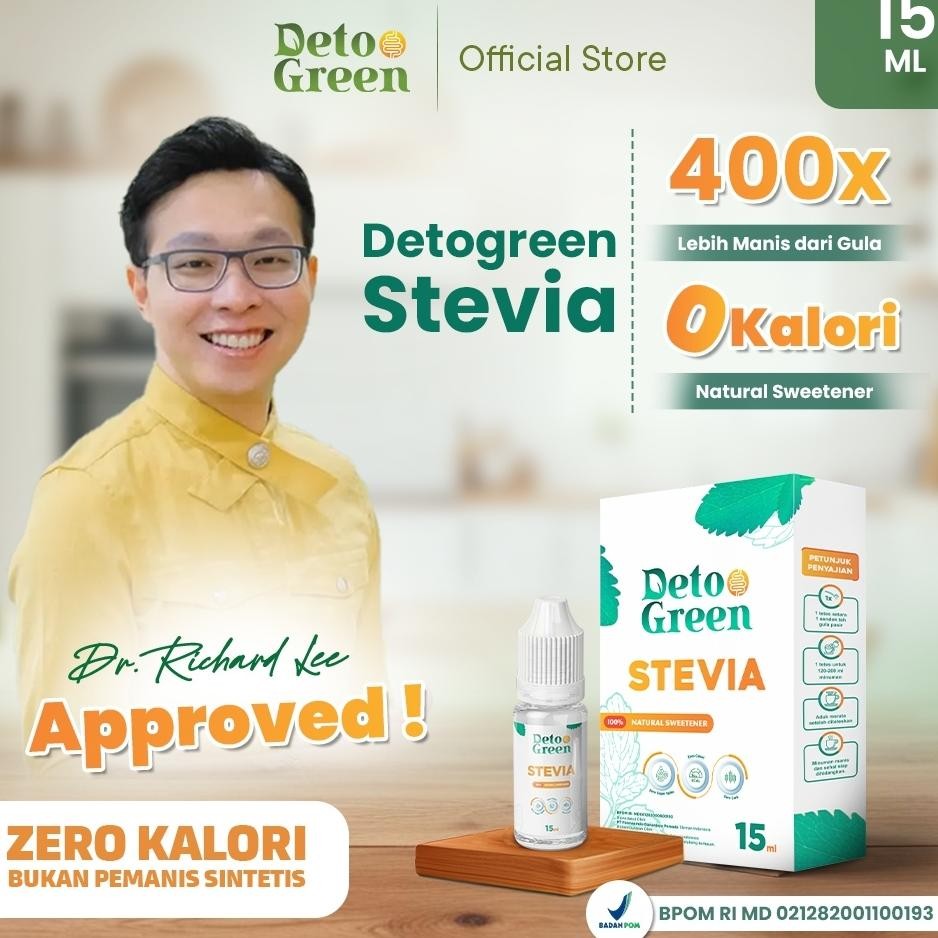 

Detogreen Tevia Natural Weetener Gula Tete Tevia 15Ml