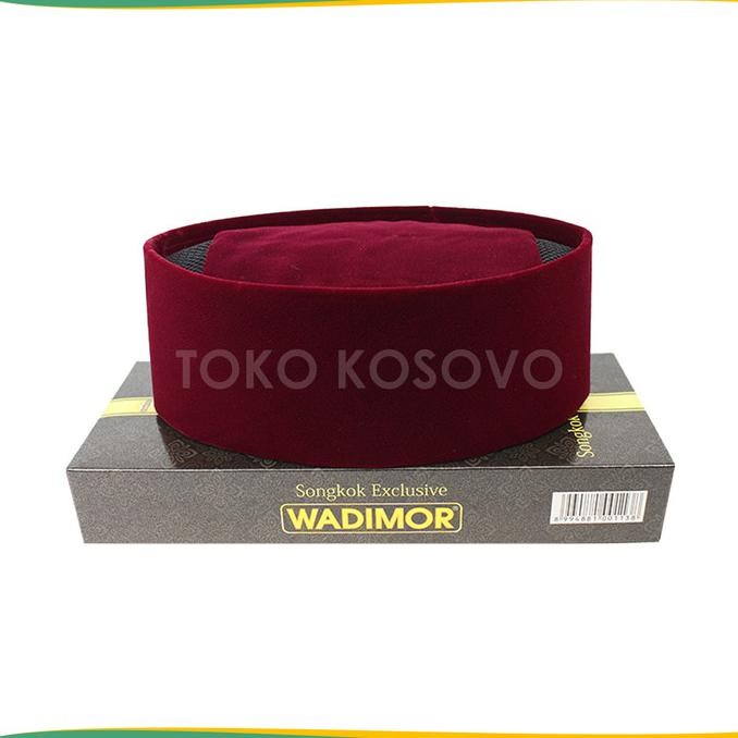 Peci Songkok Kopiah Wadimor AC Merah Dan Maroon Tinggi 9,10 Nomor 4-9 Promo