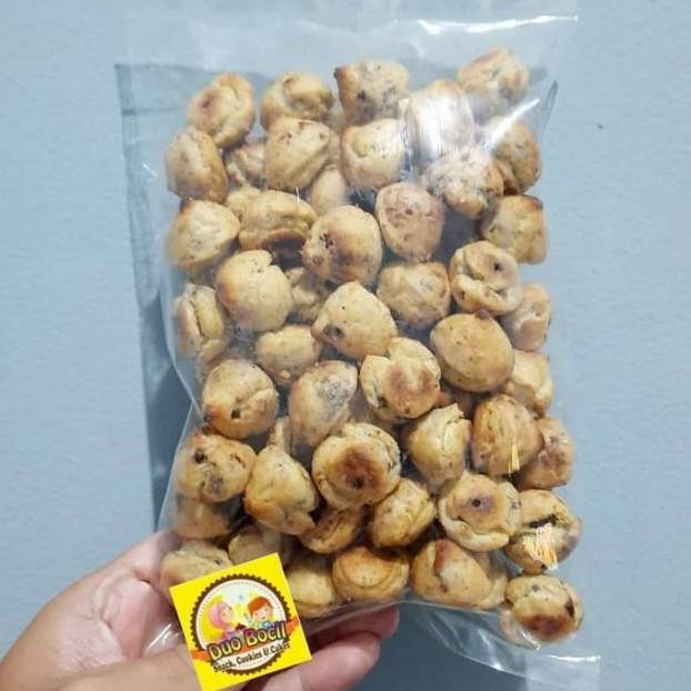 

PJ24 Kue Soes Sus Cokelat Lumer 250 Gram - Duo Bocil Snack Termurah