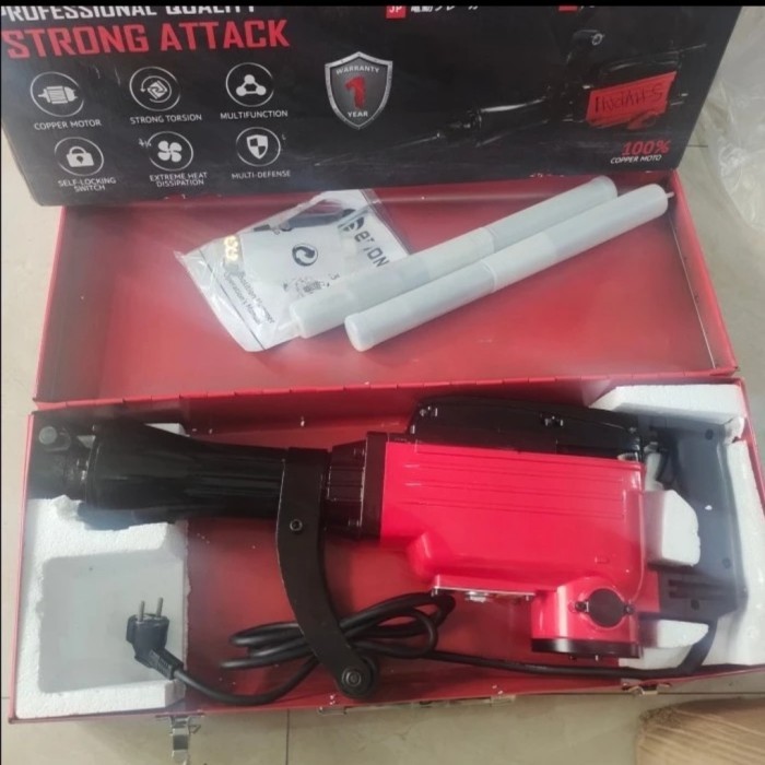 PH 65 MESIN JACK HAMMER BOBOK BETON 15 KG DEMOLITION HAMMER PH65 EDON