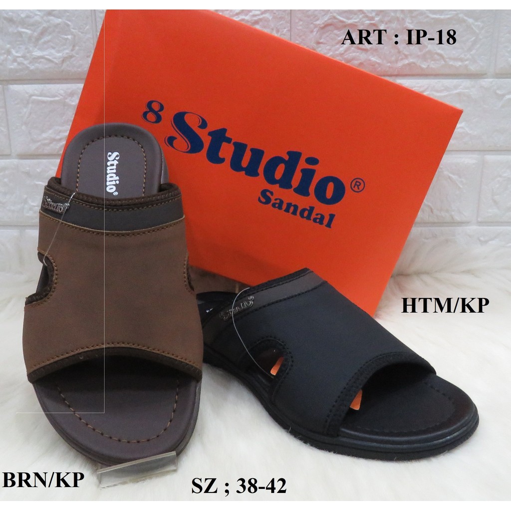 SANDAL PRIA KULIT MEREK STUDIO ART IP-18 RP 238.000 BRAND ORIGINAL