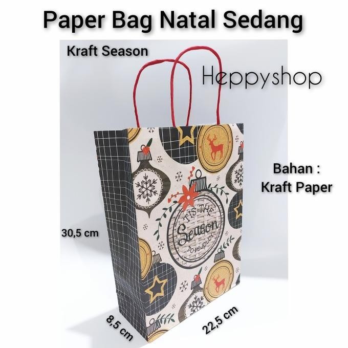 

:::::::] Paper Bag Natal Sedang, Paper Bag Merry Christmas
