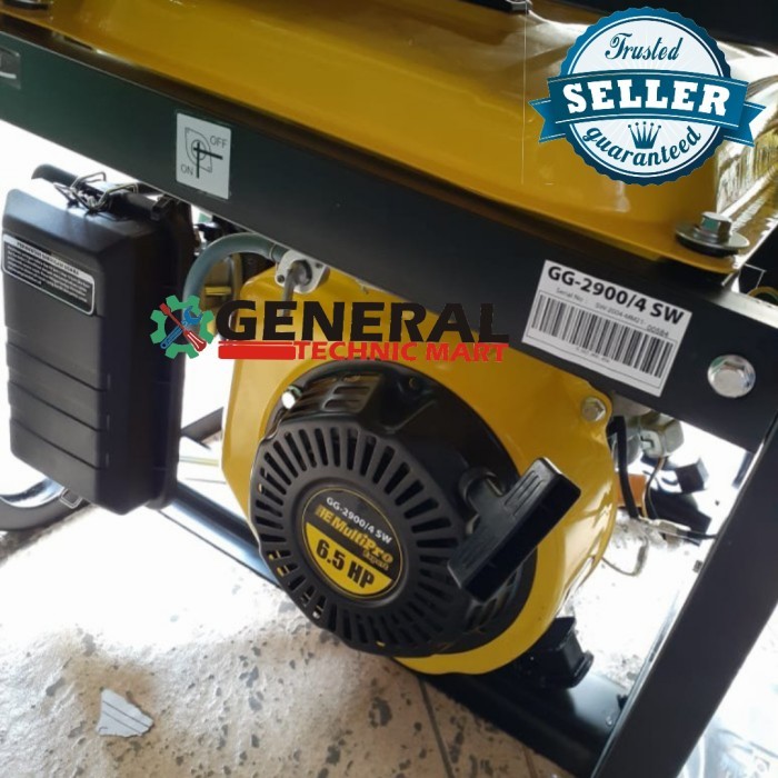 Multipro GG-2900/4 SW - Generator Bensin 2000W dengan Suara Halus dan Mesin Kuat