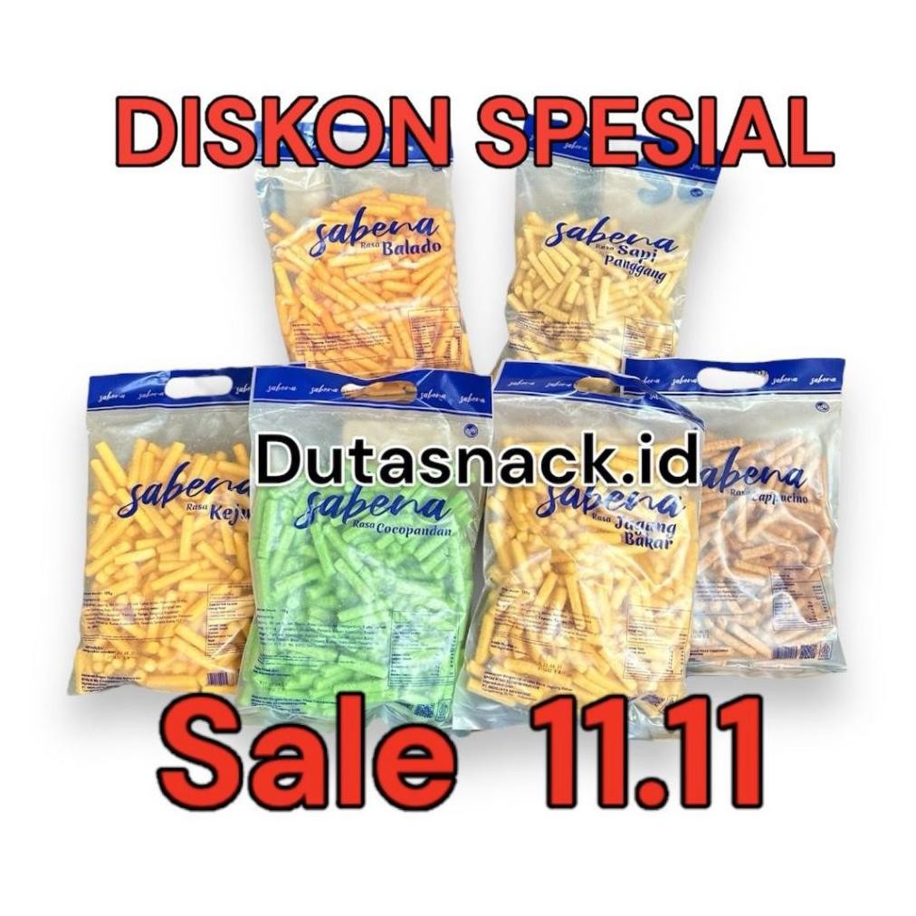 

gh-6 1 karton snack SABENA NEW ISI 6 karung 1kg MIX rasa bisa COD ( NEW ) Termurah
