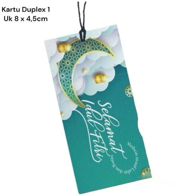 

Spesial Kartu Idulfitri Duplex | Hang Tag Parcel Idulfitri | Kartu Hampers