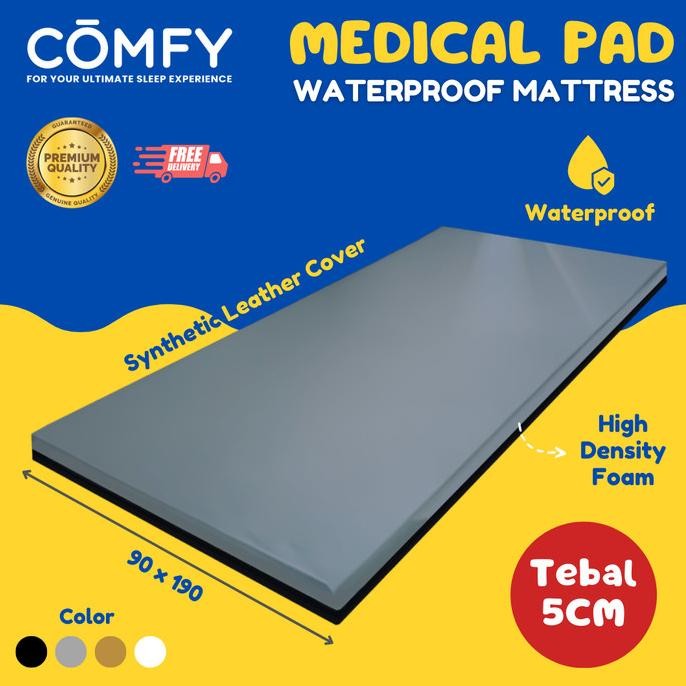 Promo Kasur Busa Kulit Waterproof / Matras Anti Air / Medical Pad Comfy COD