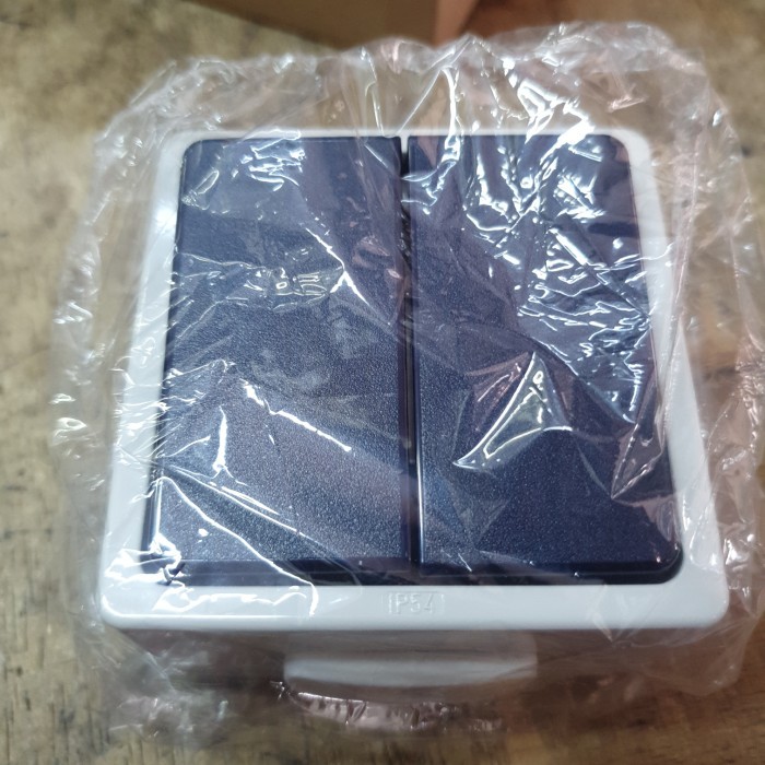 BEST SELLER SAKLAR SERI OUTDOOR 2GANG WATERPROOF LIKON MADE IN EUROPE GOOD QUALITY