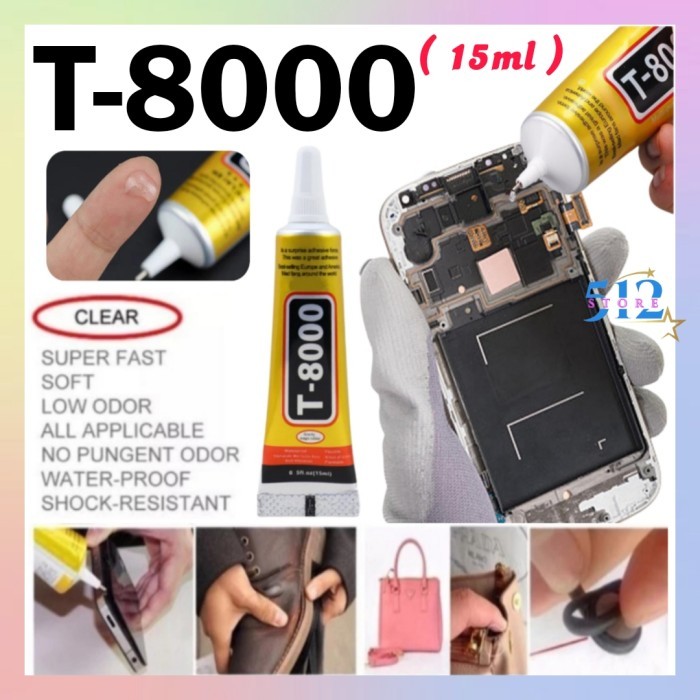 BERMUTU Lem LCD T8000 100% ORIGINAL - Lem Bening - Lem Hp - Lem Touchscreen