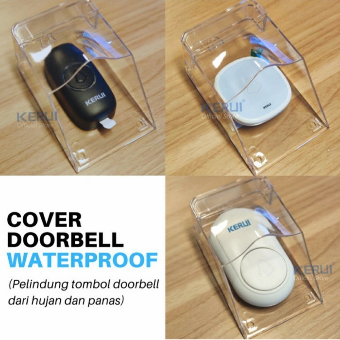 BEST RAIN COVER TUTUP PELINDUNG BELL PINTU RUMAH WIRELESS DOOR BELL OUTDOOR