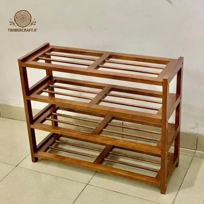 Rak Sepatu Kayu | Wooden Shoe Rack Wendrasanja