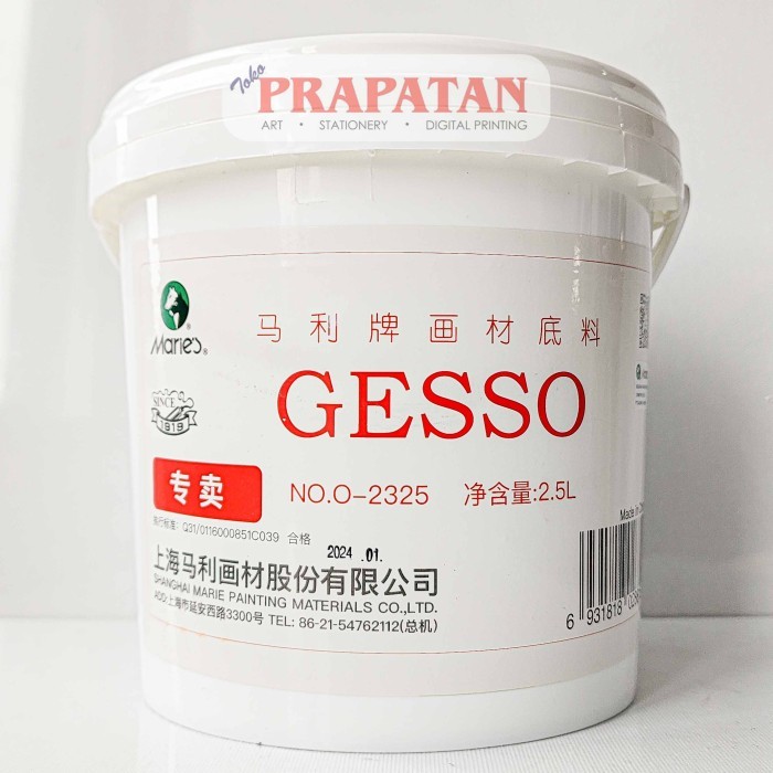 

TERBARU Maries Gesso 2500ml O-2325 Medium Kanvas