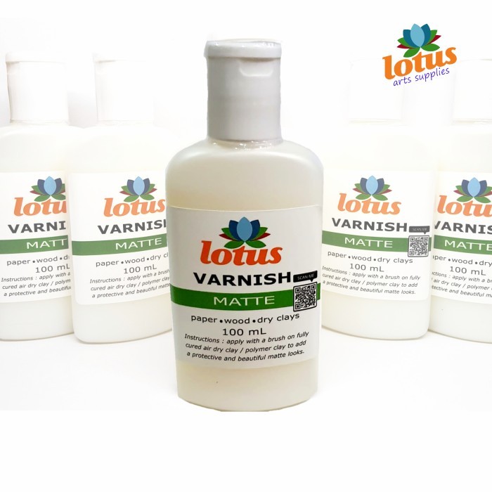 

TERBARU LOTUS Varnish Decoupage Matte 100ml for Dry Clay, Wood, Polymer, Paper BISA GOSEND!