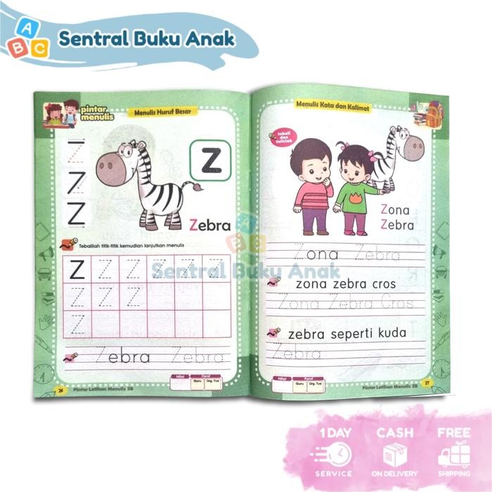 

TERBARU BUKU TK PAUD PINTAR LATIHAN MENULIS ABC HURUF BESAR DAN KECIL - BUKU ANAK SEKOLAH TK PAUD