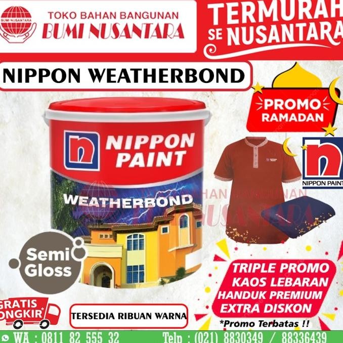 Nippon Weatherbond Putih 20L Cat Exterior Weatherbond 20L White