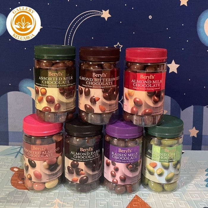 

Ready Coklat Beryls Almond Kemasan Toples/Jar 450gram