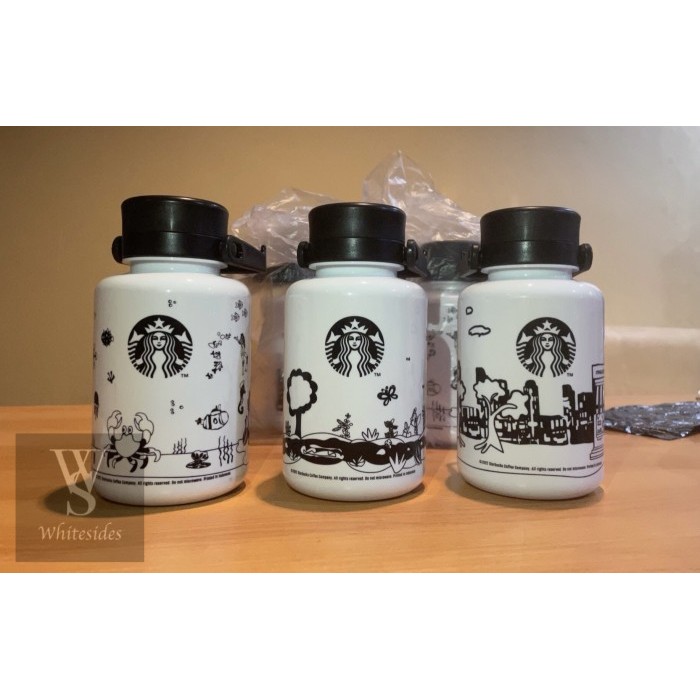MIYOKAID STARBUCKS X KREABY ORIGINAL 1L LITER PLASTIC REUSABLE BOTTLE TUMBLER KODE 1411