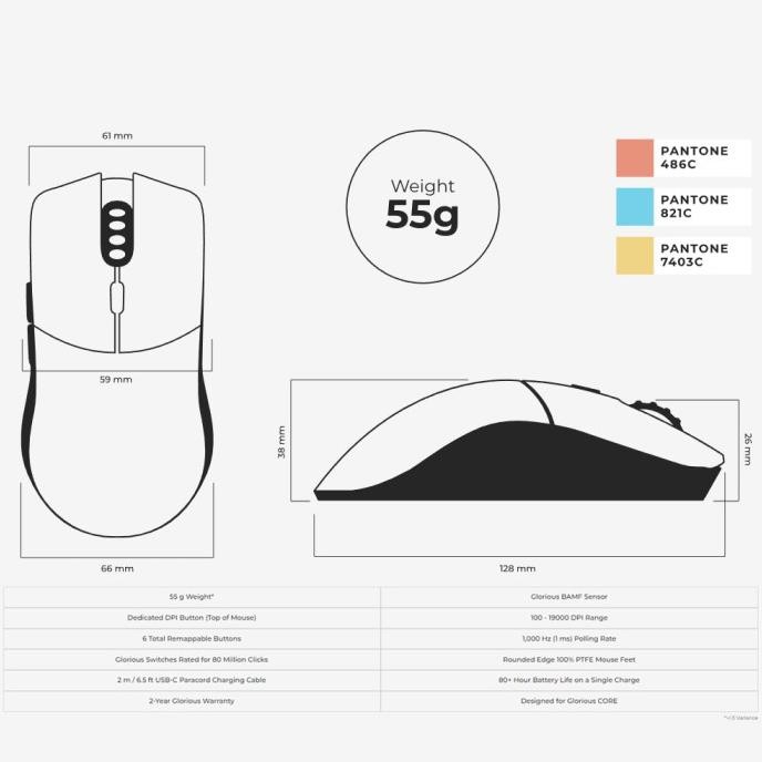 Glorious Model O Pro Hyper Light Wireless Gaming Mouse Tokorayhanmahasura