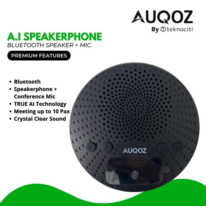 Auqoz True Ai Bluetooth Speaker - Conference Mic Meeting