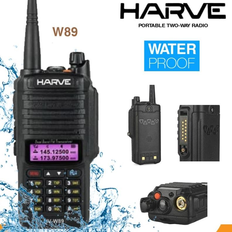 Ht Harve W89 Wateroof Handy Taly Harve Hvw89 Dual Band Ht Tahan Air