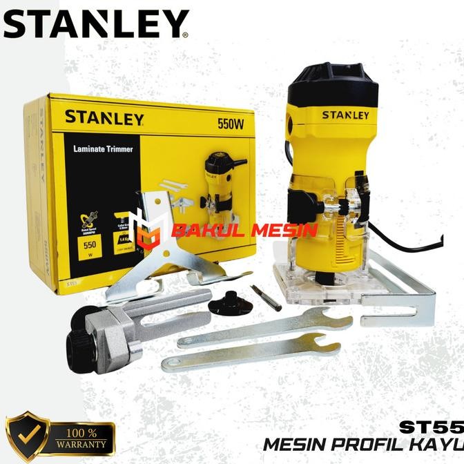 Stanley St55 Mesin Profil Kayu Router Trimmer Laminate Trimmer Original Dan Terpercaya