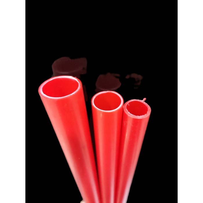 CUCI GUDANG Pipa 5/8" 1/2" 3/4" inch panjang 1 Meter pipa merah tebal akuarium