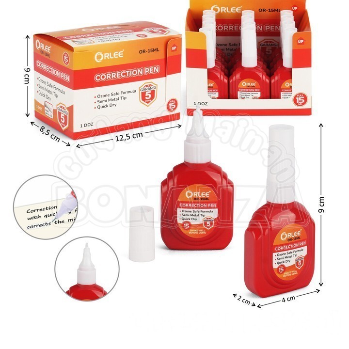 

[Bonanza] Stipo Cair 15 ml Orlee Correction Pen Peralatan ATK