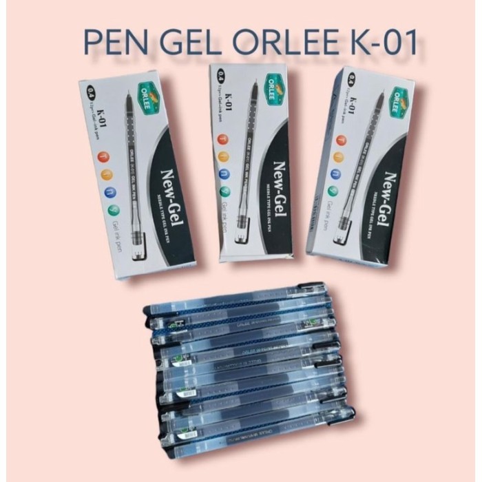 

MURAH BOLPOIN GEL ORLEE K-01 1 LUSIN (ISI 12 PCS) KODE 202