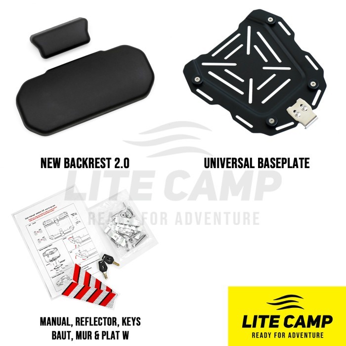 TOP BOX MOTOR LITE CAMP 45L ALUMINIUM / BOX MOTOR PANNIER