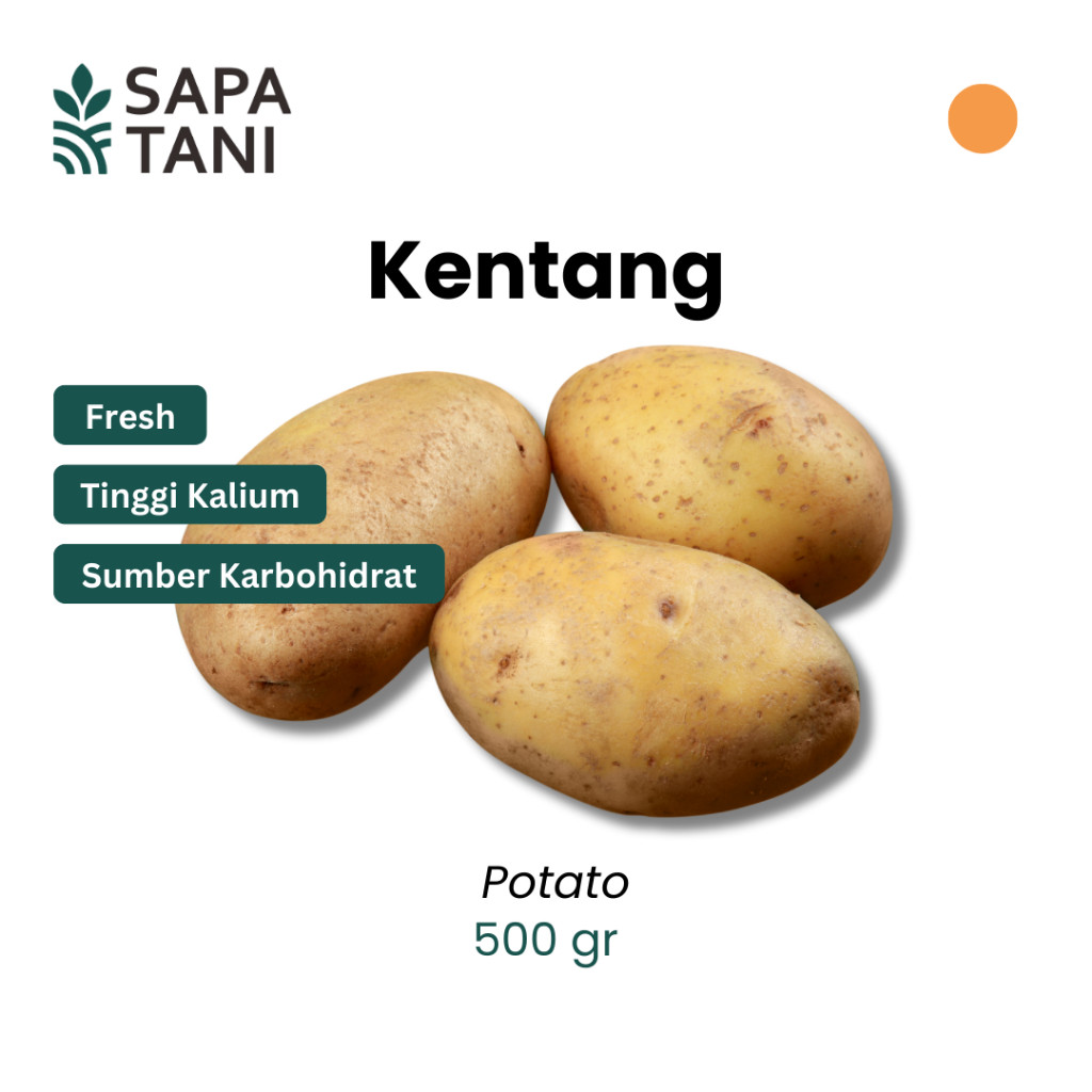 

Sapatani Kentang Premium 500gr Sayuran Sehat Kaya Karbohidrat & Serat