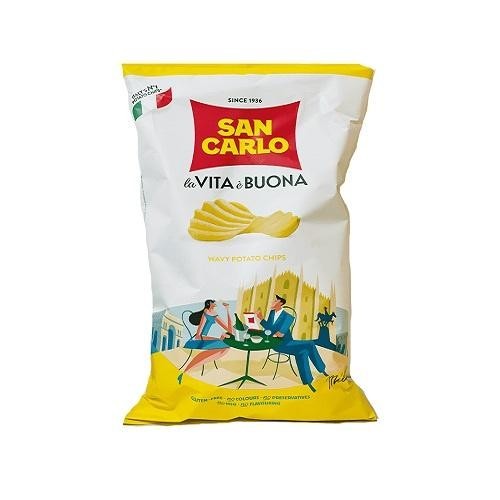 

San Carlo Potato Chips Wavy 180Gr