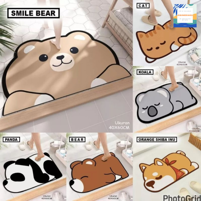 ASLI KESET DIATOMITE KESET ANTI SLIP KESET KAKI KESET KAMAR MANDI DAPUR KODE 42