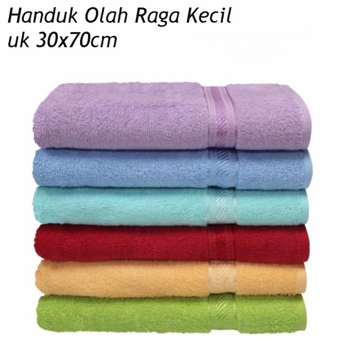 ASLI HANDUK KECIL MERAH PUTIH UK 30X70CM TERRY PALMER GROUP KODE 967