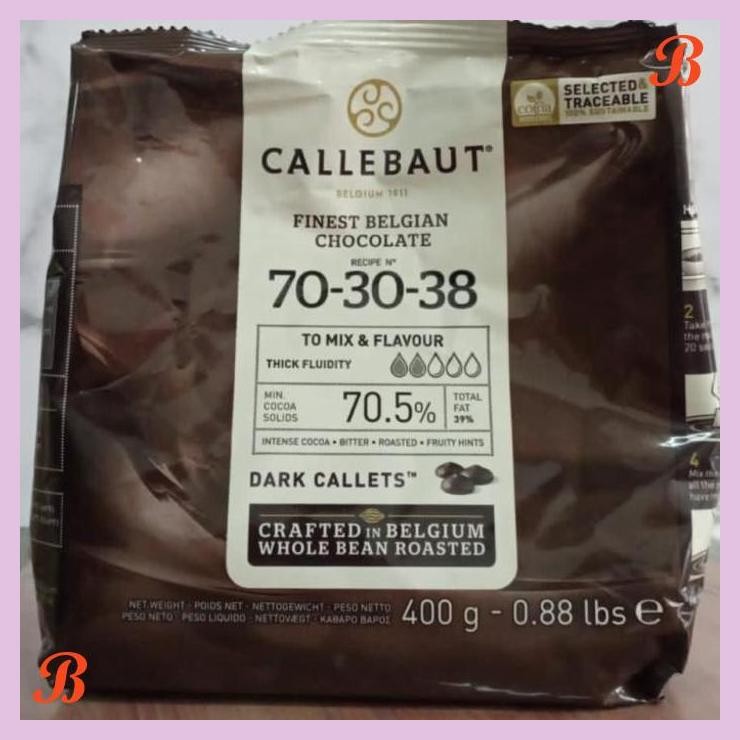 

| VRB | CALLEBAUT 70,5 % DARK 400 GRAM CHOCOLATE CALLETS COKLAT COUVETURE