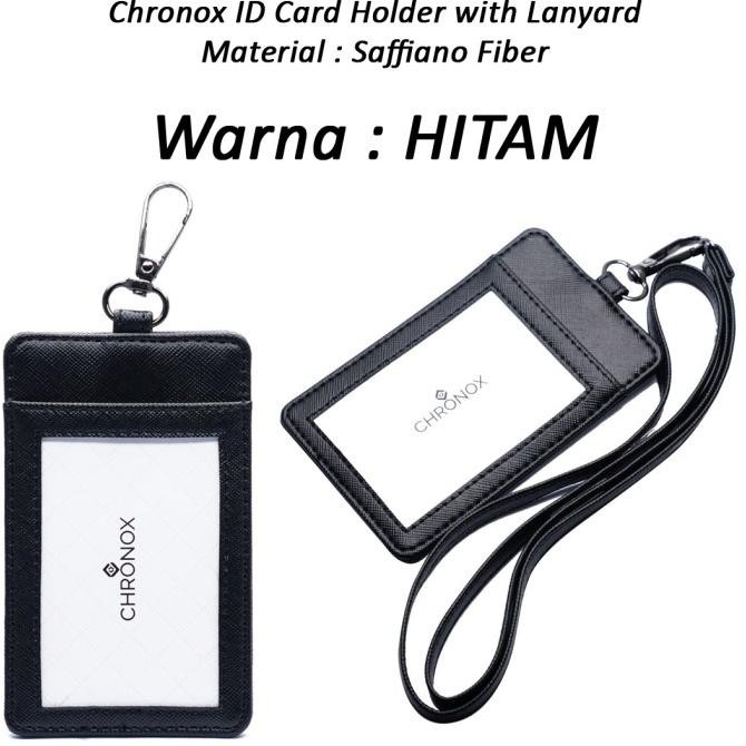 

Grosir Chronox Id Card Holder With Lanyard - Saffiano Fiber