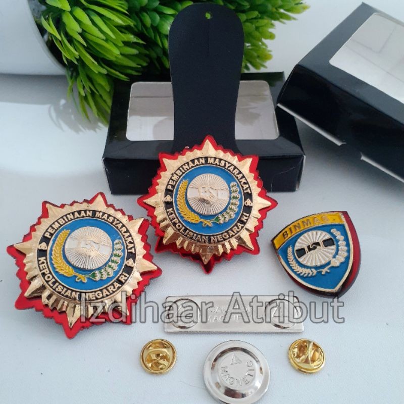 PIN BINMAS PIN RODA BINMAS ATRIBUT PERLENGKAPAN POLRI