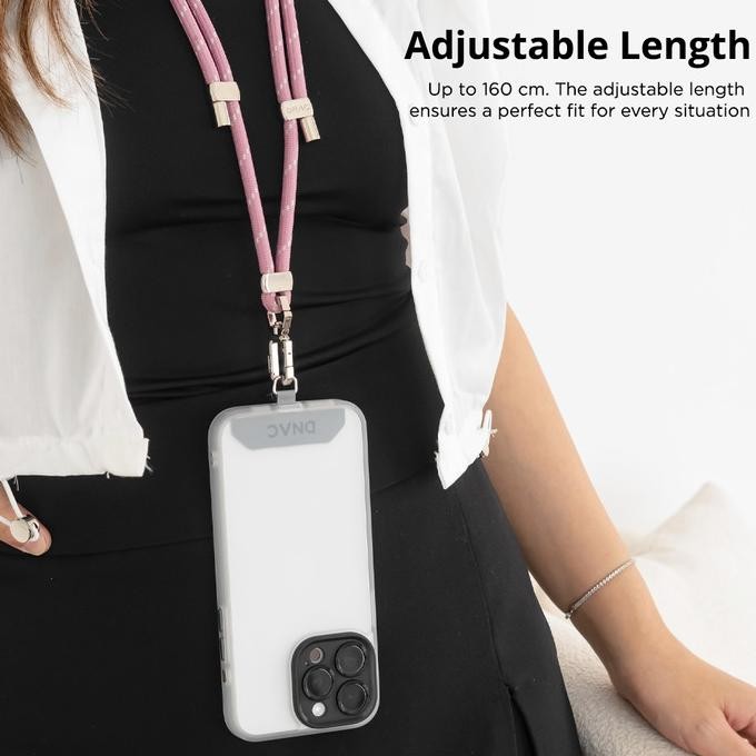 

Murah Dnac Crossbody Lanyard Shoulder Strap Tali Gantungan Hp Handphone - Pink