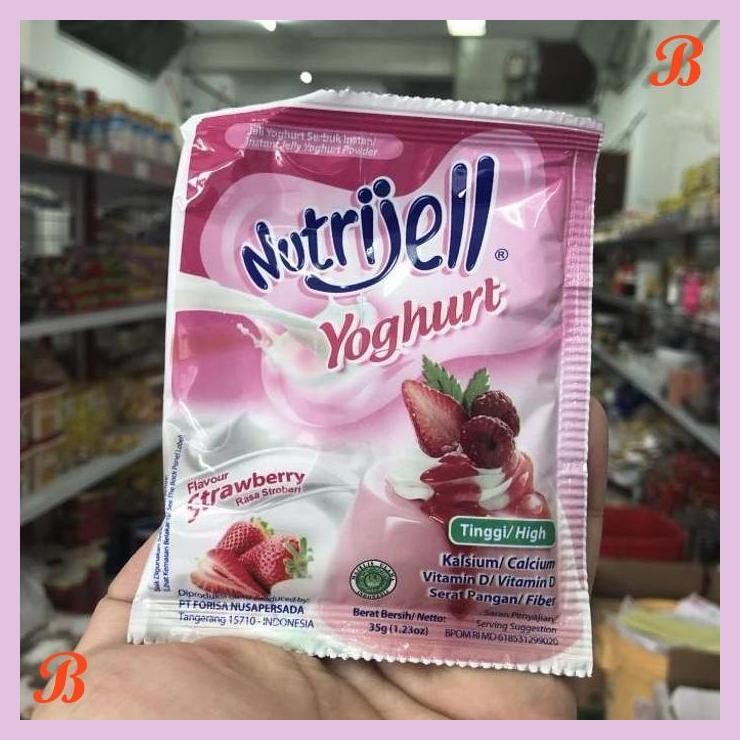 

| VRB | NUTRIJEL YOGHURT 35 GRM STRAWBERRY STROBERI STOBERI NUTRIJELL