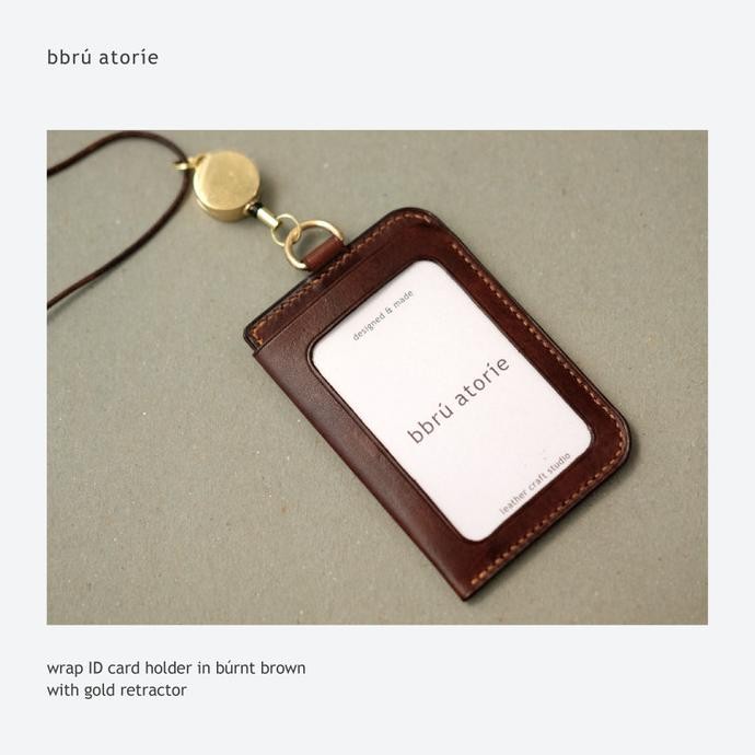 

Grosir Bbru Atorie Leather Wrap Id Card Holder Lanyard Kulit Asli Nabati