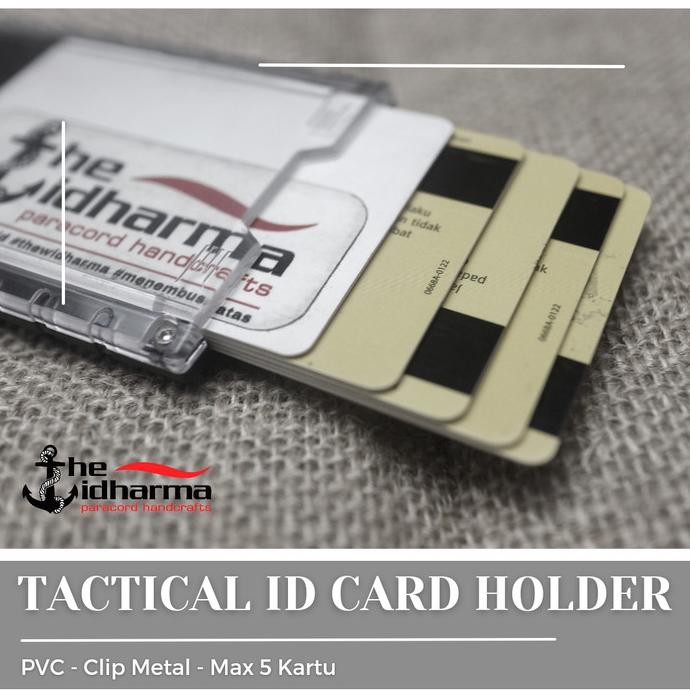 

Promo Id Card Holder Tactical 4 Kartu Clip Metal