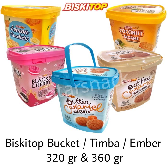 DISKON Biskitop Flower Chocochip Lemon Coconut Cherry Coffee Butter Toples
