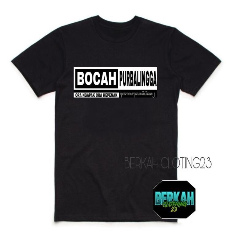 Kaos Baju Bocahcah Purbalingga Ora Ngapak Ora Kepenak Aksara Jawa
