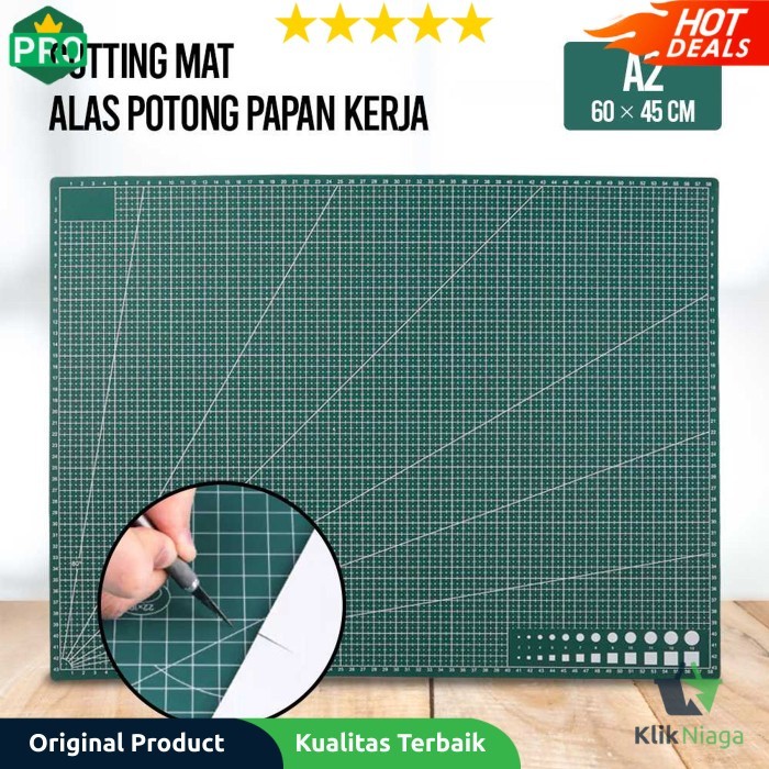 

TERBARU Working Pad Cutting Mat Alas Potong Papan Kerja A2 60 x 45 cm - QJH