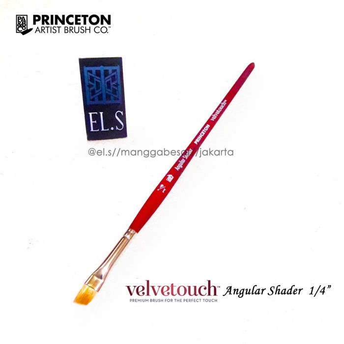 

Princeton Velvetouch Brush Angle Shader 1/4" ( Kuas Lukis )