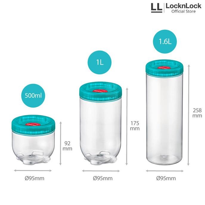 

Locknlock Toples Makanan Interlock Set 5Pcs Inl301S4 Original Dan Terpercaya