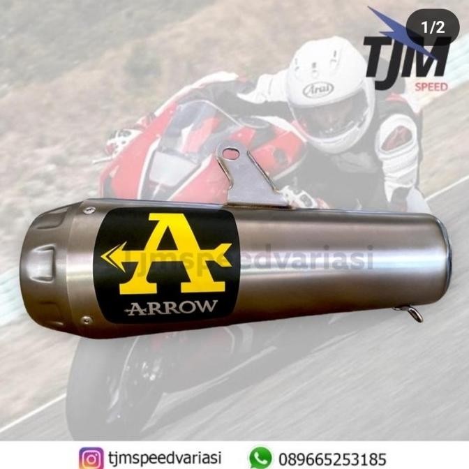 Spesial Silencer Arrow Pro Race Prorace Titanium Original Italy Zx25R Cbr250Rr