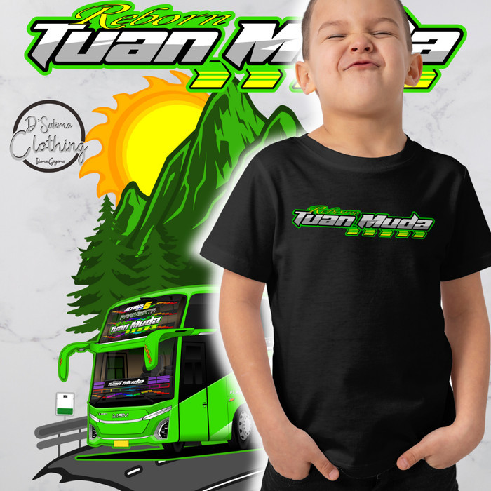KAOS BUS ANAK TUAN MUDA / BUS TUAN MUDA / KAOS BUS TELOLET BASURI / KAOS BIS TUAN MUDA / BAHAN 100%