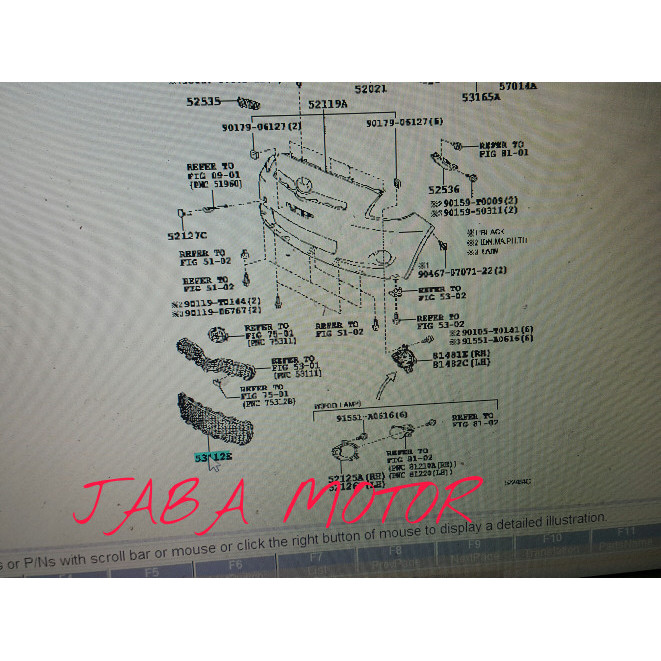 Grill Bemper Yaris Tahun 2012