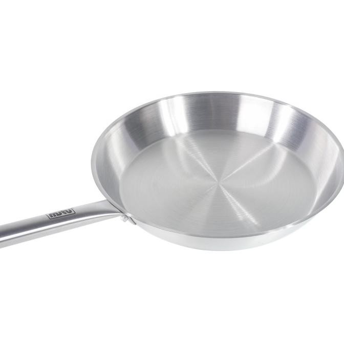 Frying Pan Stainless Steel MUTU 32 28 24 20 cm - Wajan Penggorengan FYP-320 280 240 200 terlaris