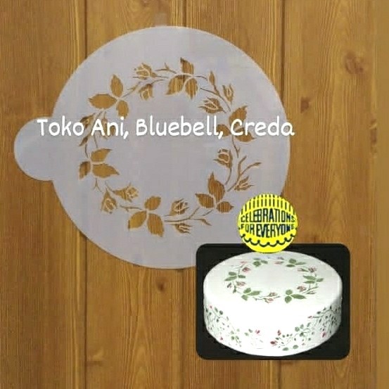 

TERBARU Designer Stencil : Ring of Roses , 18.5cm